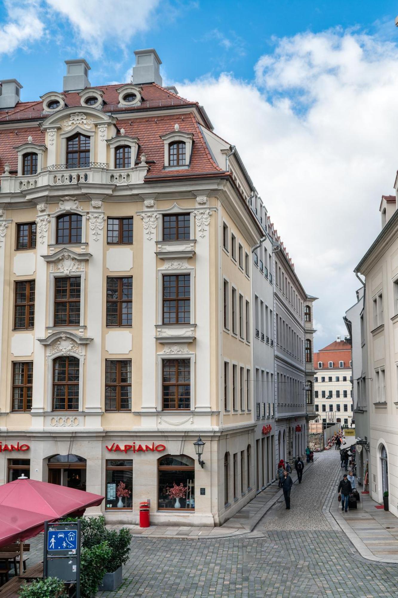 Grosszuegiges Apartment Mit Blick Zur Frauenkirche Drážďany Exteriér fotografie